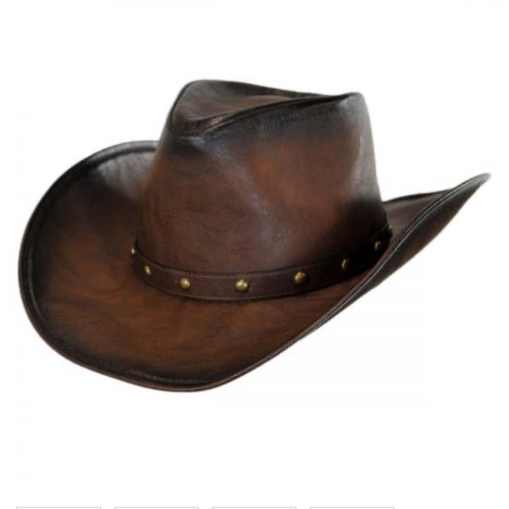 Kenny K Faux Leather Western Hat Style: DL10-B size Medium